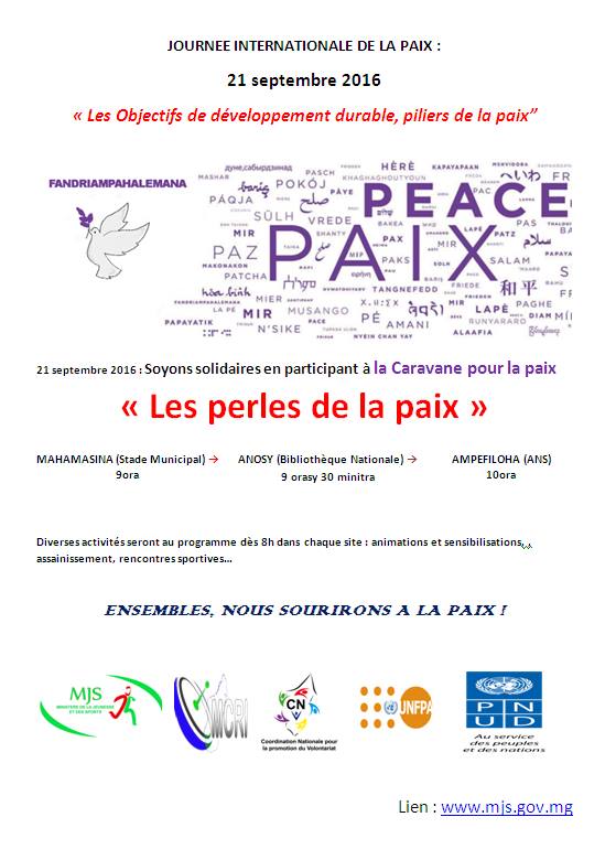 JOURNEE INTERNATIONALE DE LA PAIX