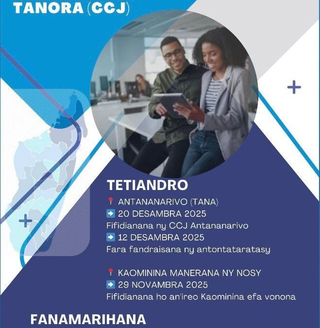 FIFIDIANANA ny Filankevitry ny Tanora eo anivon’ny Kaominina (CCJ) eto Antananarivo